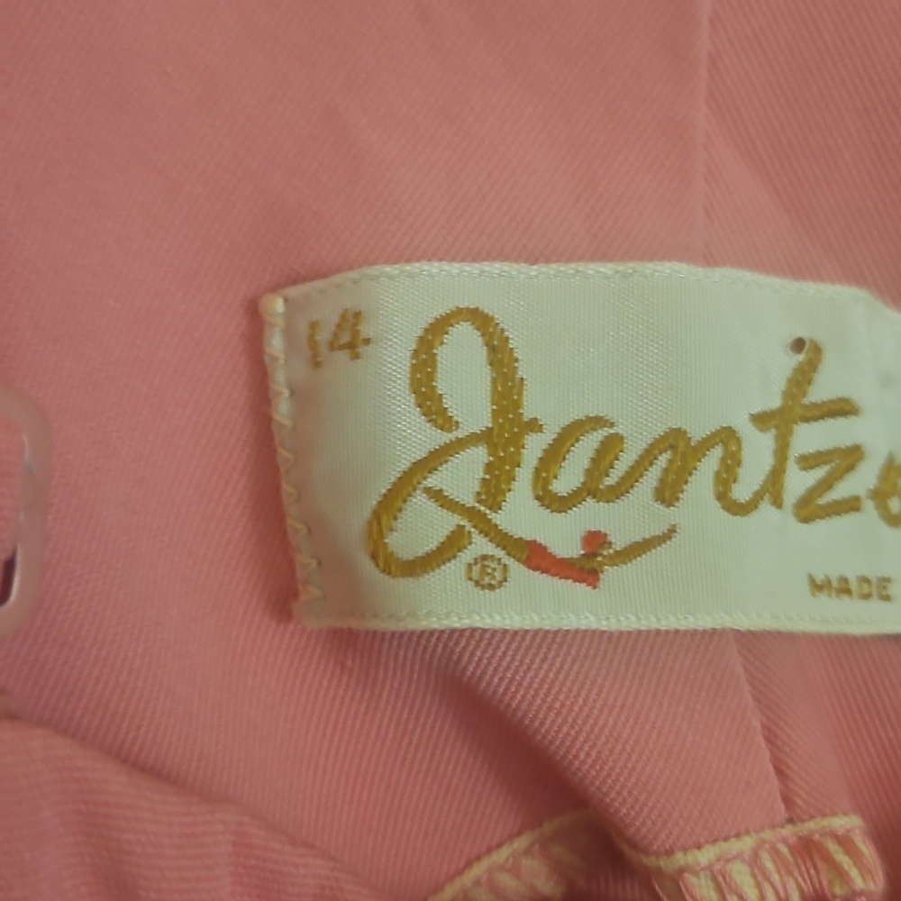 Vintage 1960s Jantzen Pink Swimsuit Pinup Style Sz 14 Womens - Picture 7 of 12